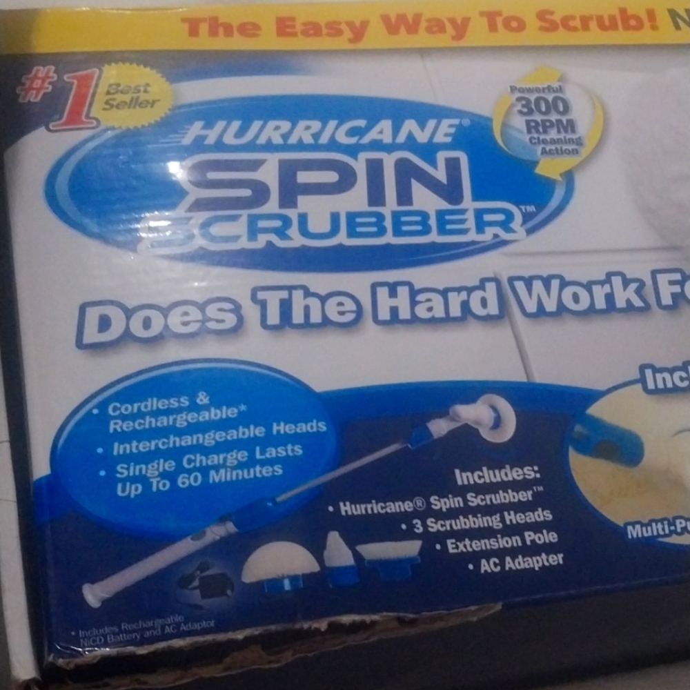 Hurricane spin scrubber as seen on t v